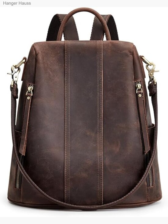 Leather Antitheft Backpack Purse for Women Convertible 3 Ways to Wear main image 7
